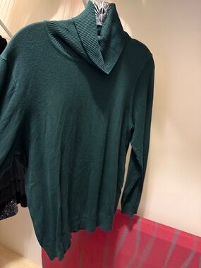 Calvin Klein Dark Green Turtleneck Sweater